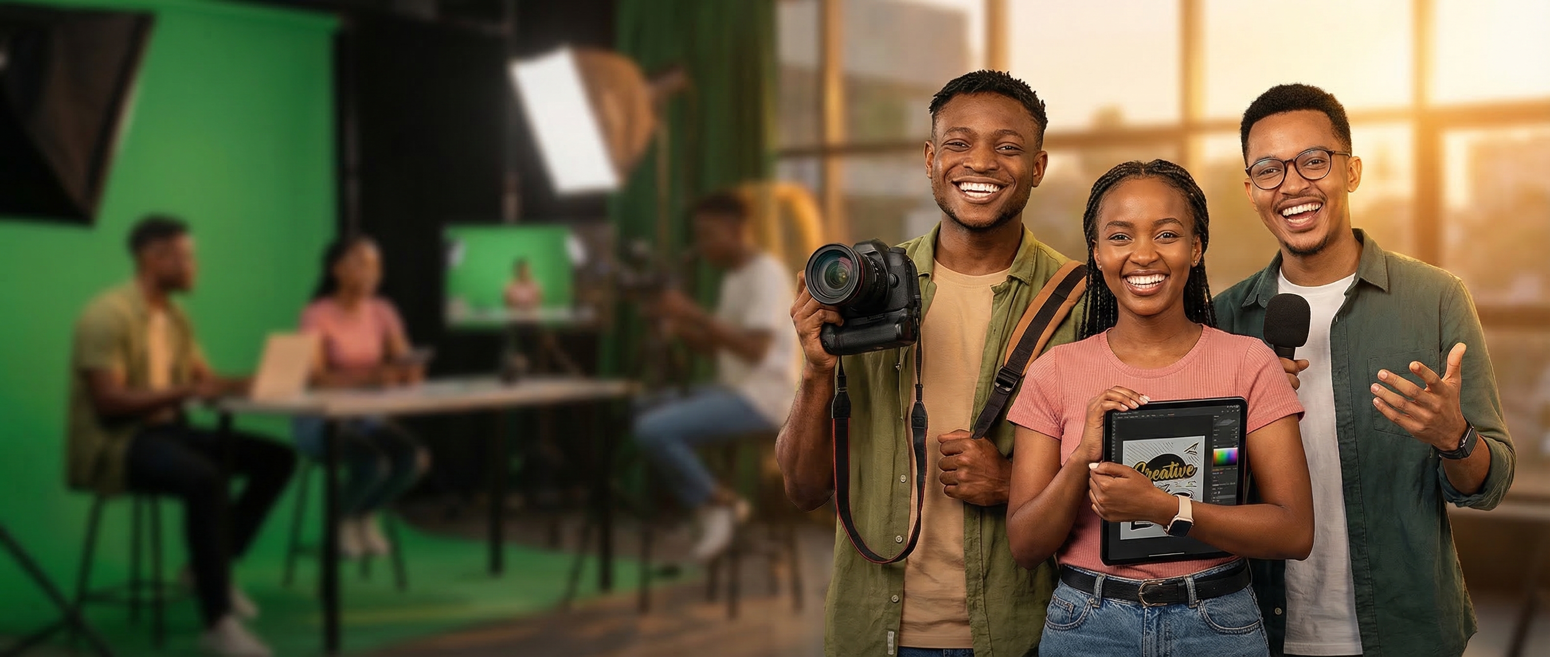 ADMI Campus - Students in creative media training